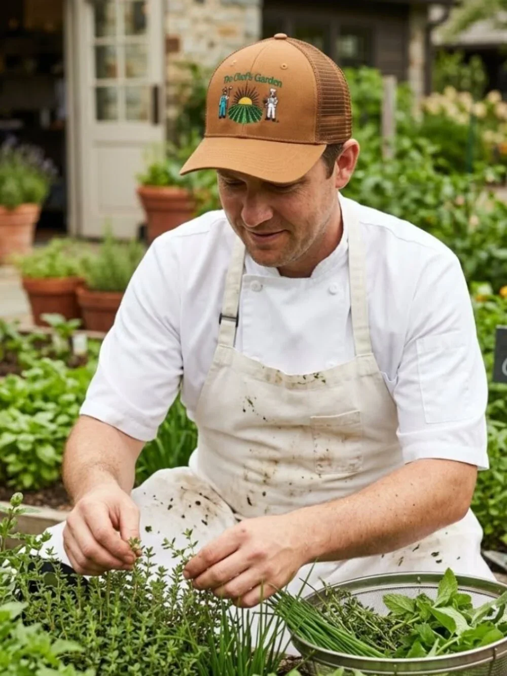 The Chef's Garden Carhartt Mesh-Back Trucker Hat Branded Chef